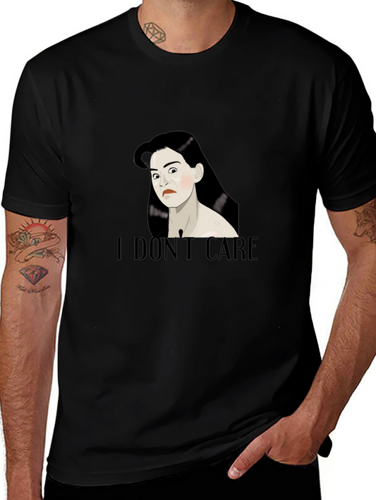I Dont Care Tee - Black Graphic T-Shirt