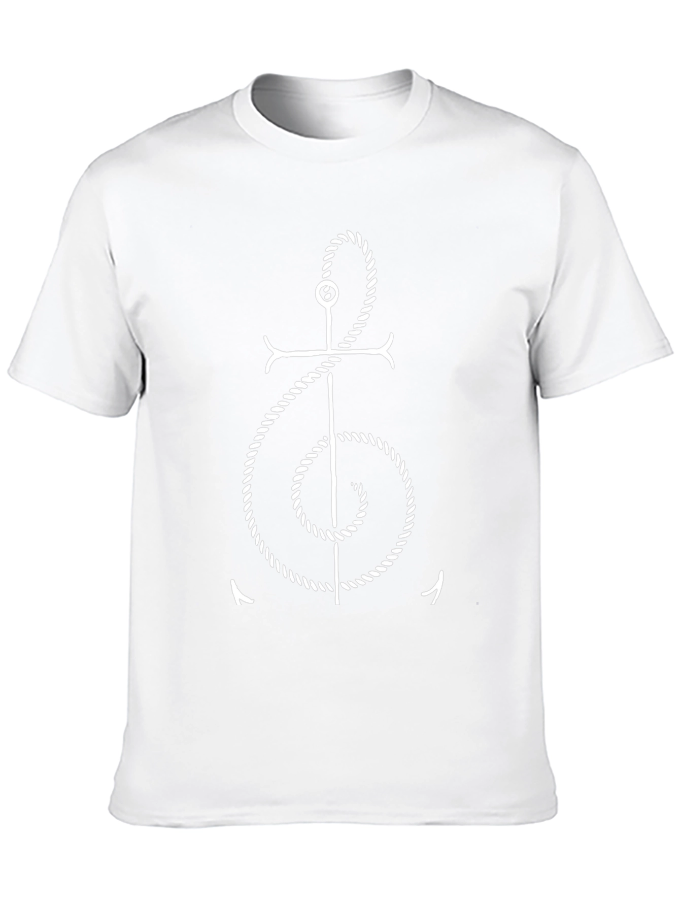Anchor Treble Clef T-Shirt - Nautical Music Tee