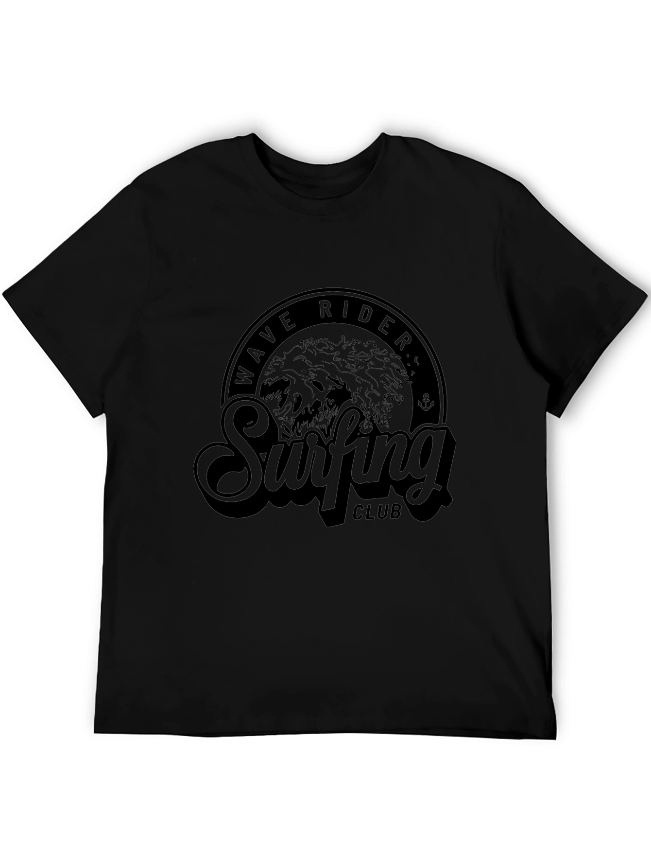 Wave Rider Surfing Club T-Shirt - Black