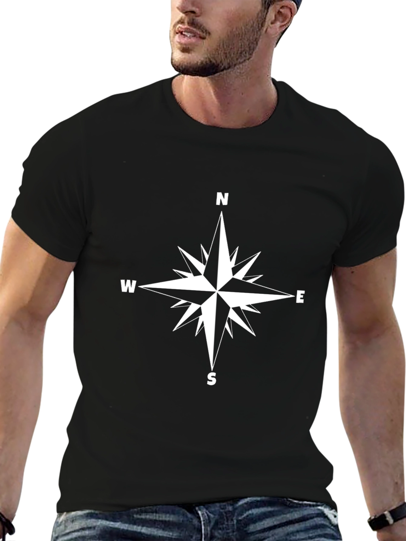 Compass Rose Graphic T-Shirt