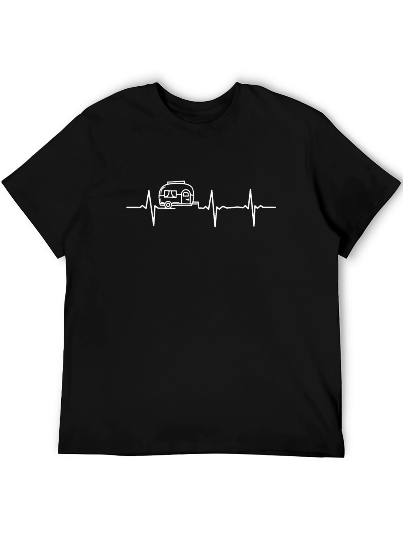 Camper Heartbeat Black T-Shirt