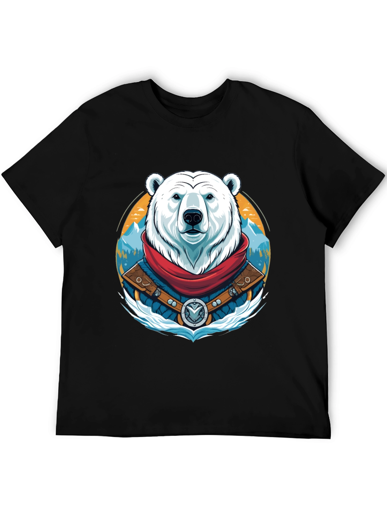 Polar Bear T-Shirt Graphic Tee Crew Neck