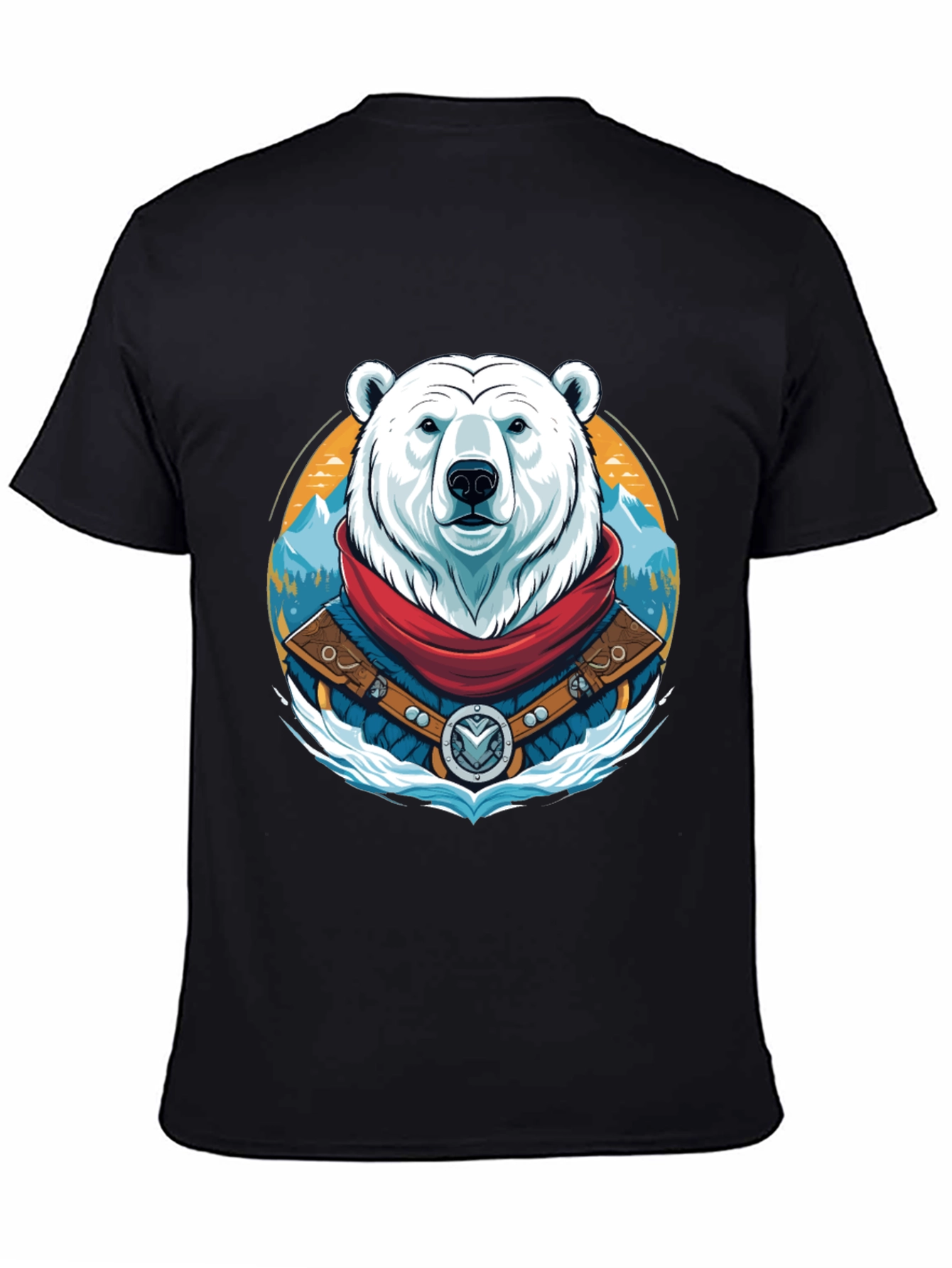 Polar Bear T-Shirt Graphic Tee Crew Neck