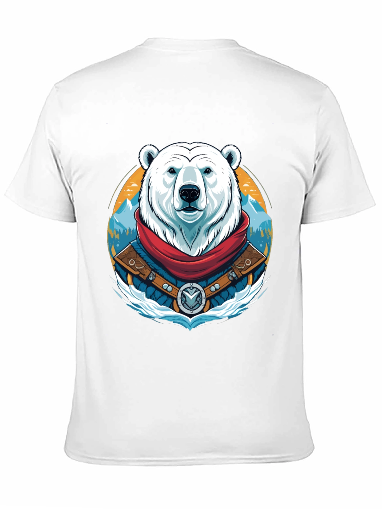 Polar Bear T-Shirt Graphic Tee Crew Neck