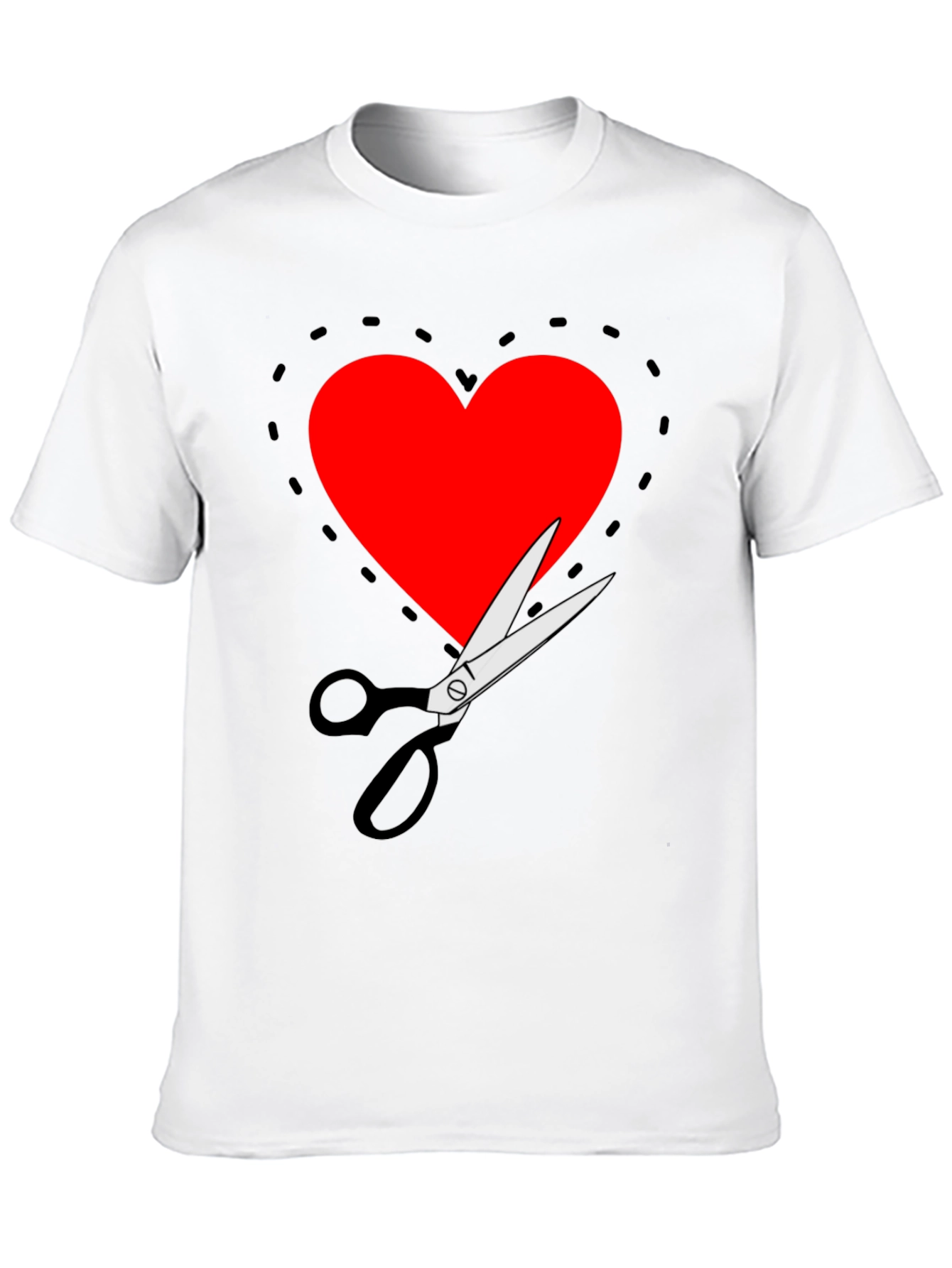 Cut Out Heart Graphic Tee