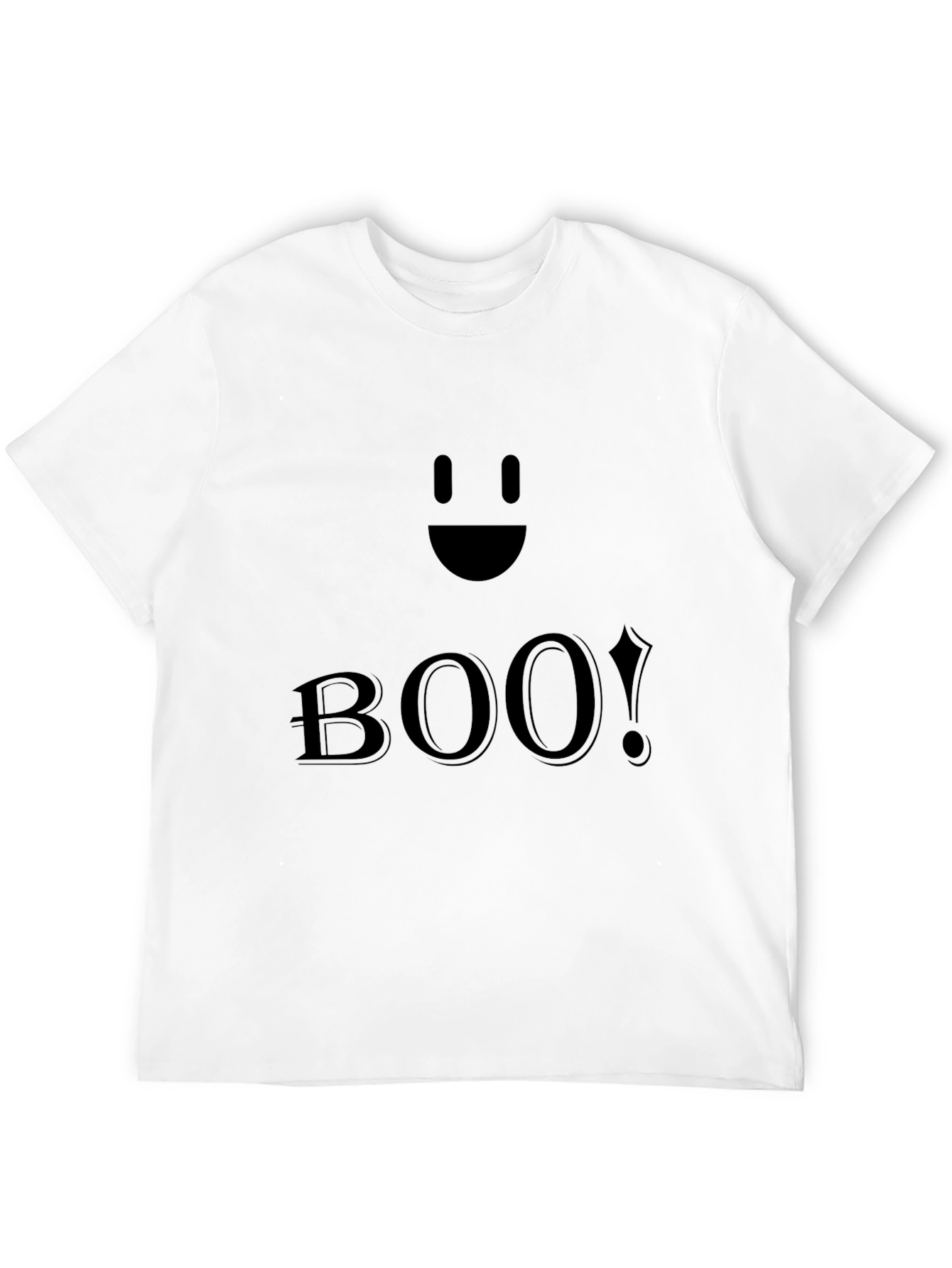 Boo! Black Halloween T-Shirt - Spooky Season Apparel