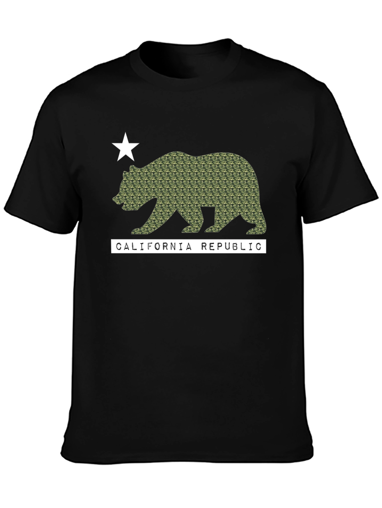 California Republic Camo Bear T-Shirt