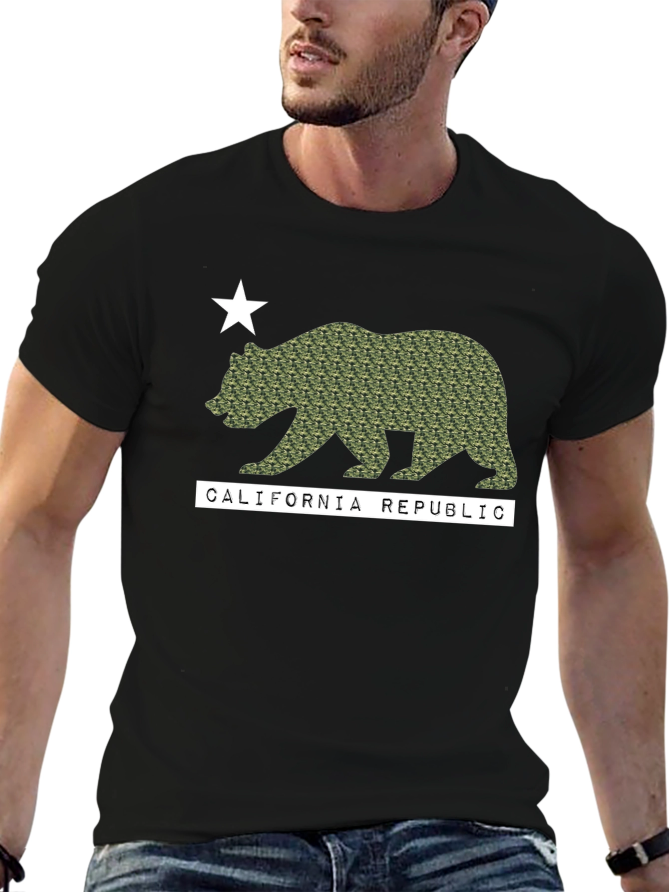 California Republic Camo Bear T-Shirt