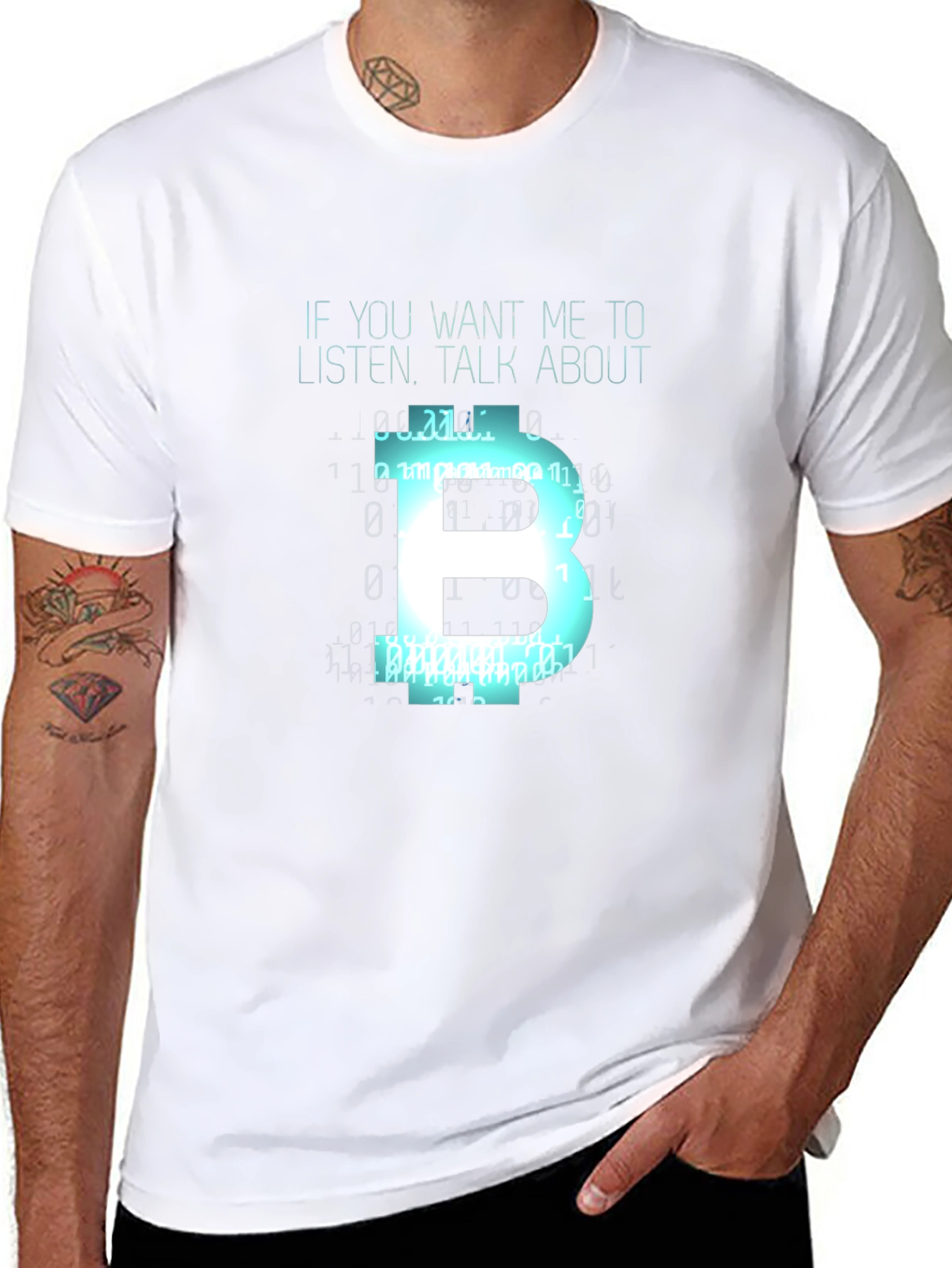 Bitcoin Fan T-Shirt - Talk About Bitcoin!
