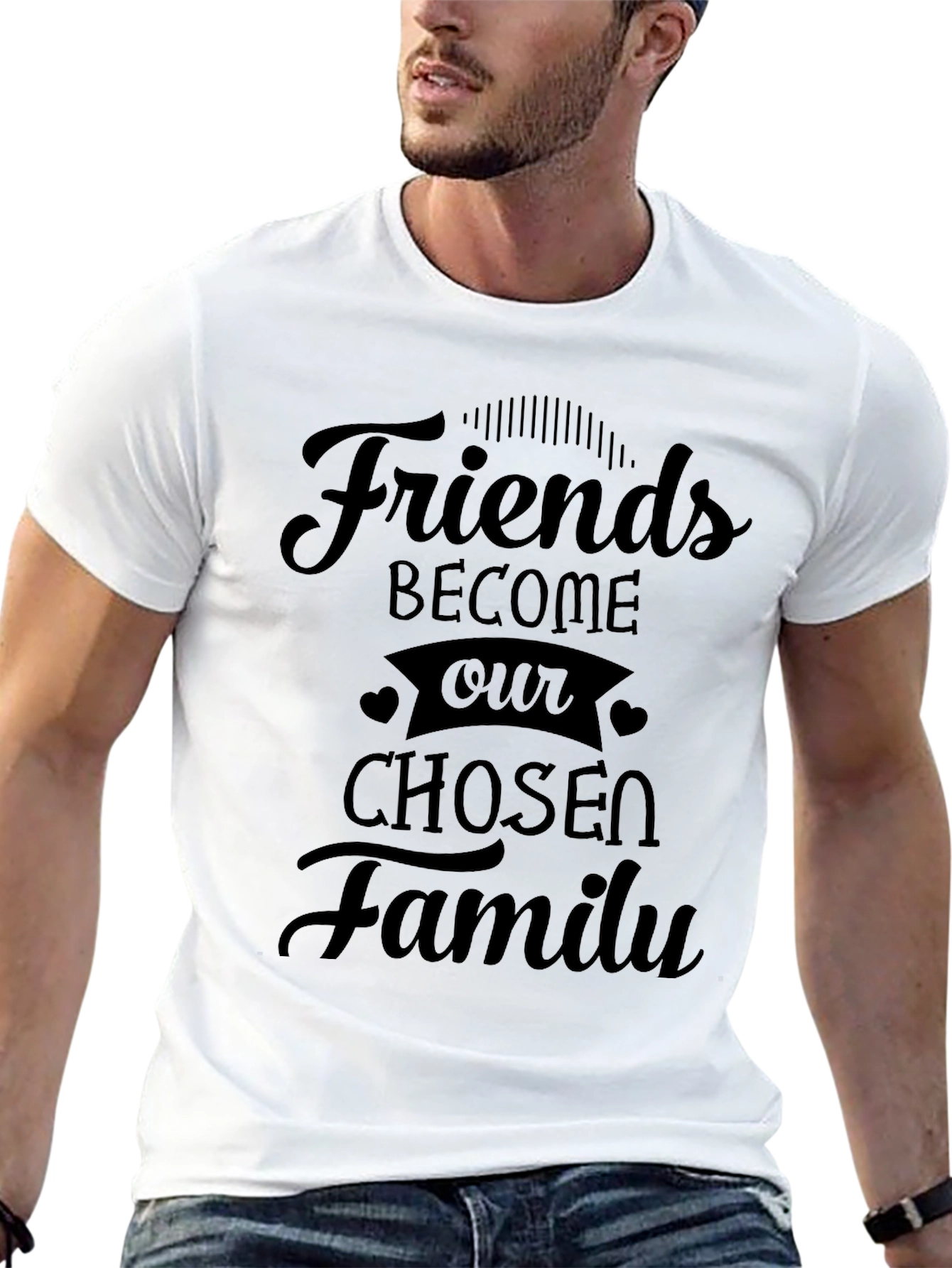 Friends Become Our Chosen Family Graphic Tee