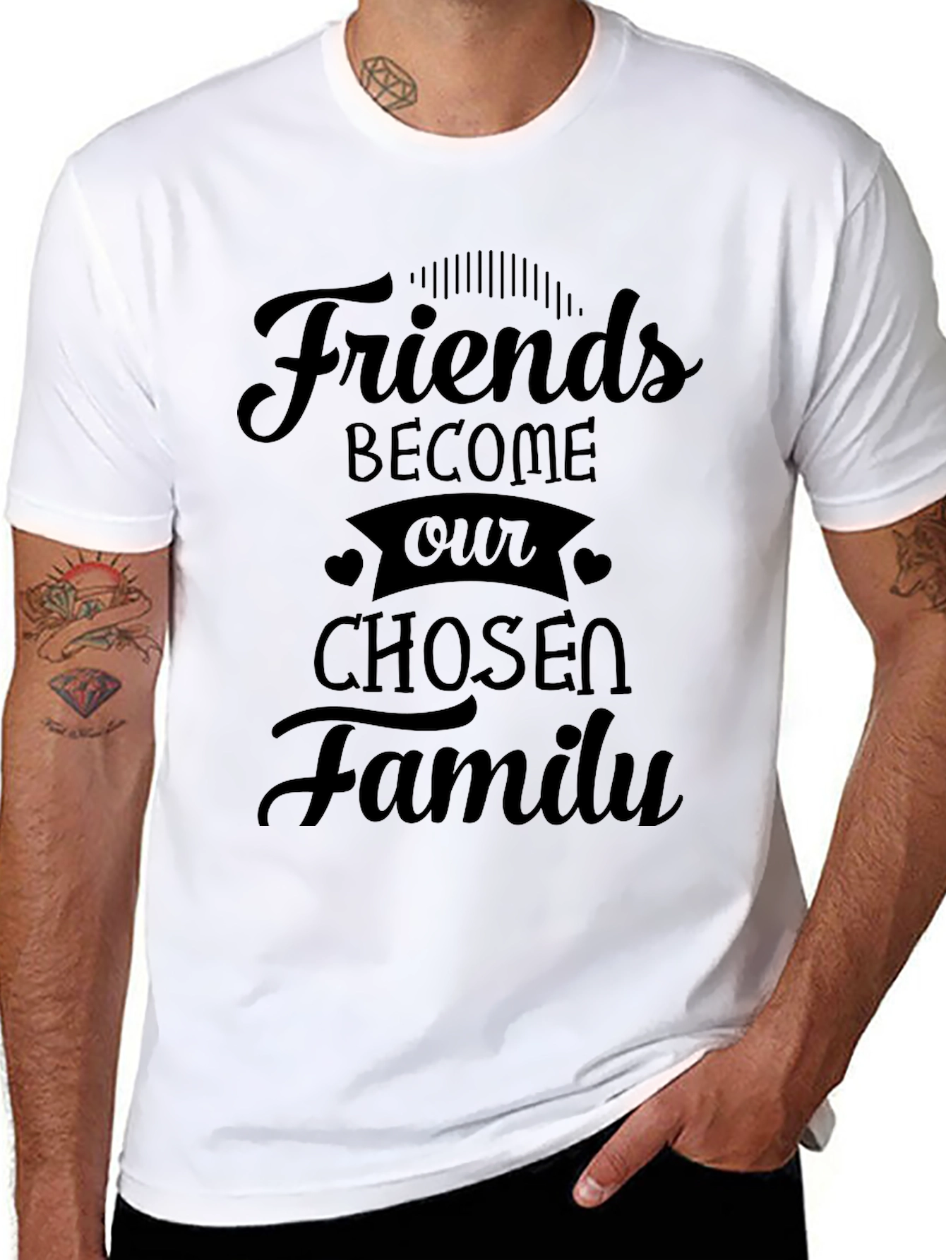 Friends Become Our Chosen Family Graphic Tee