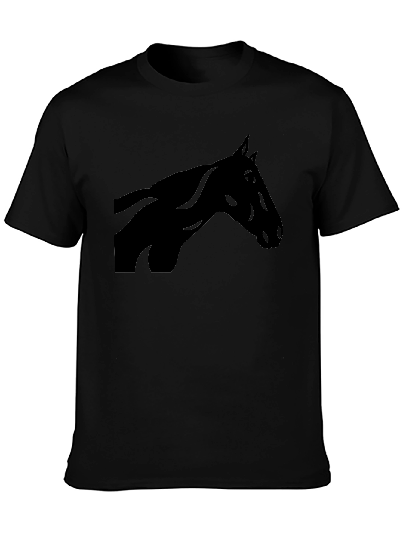 Black Horse Silhouette Graphic Tee