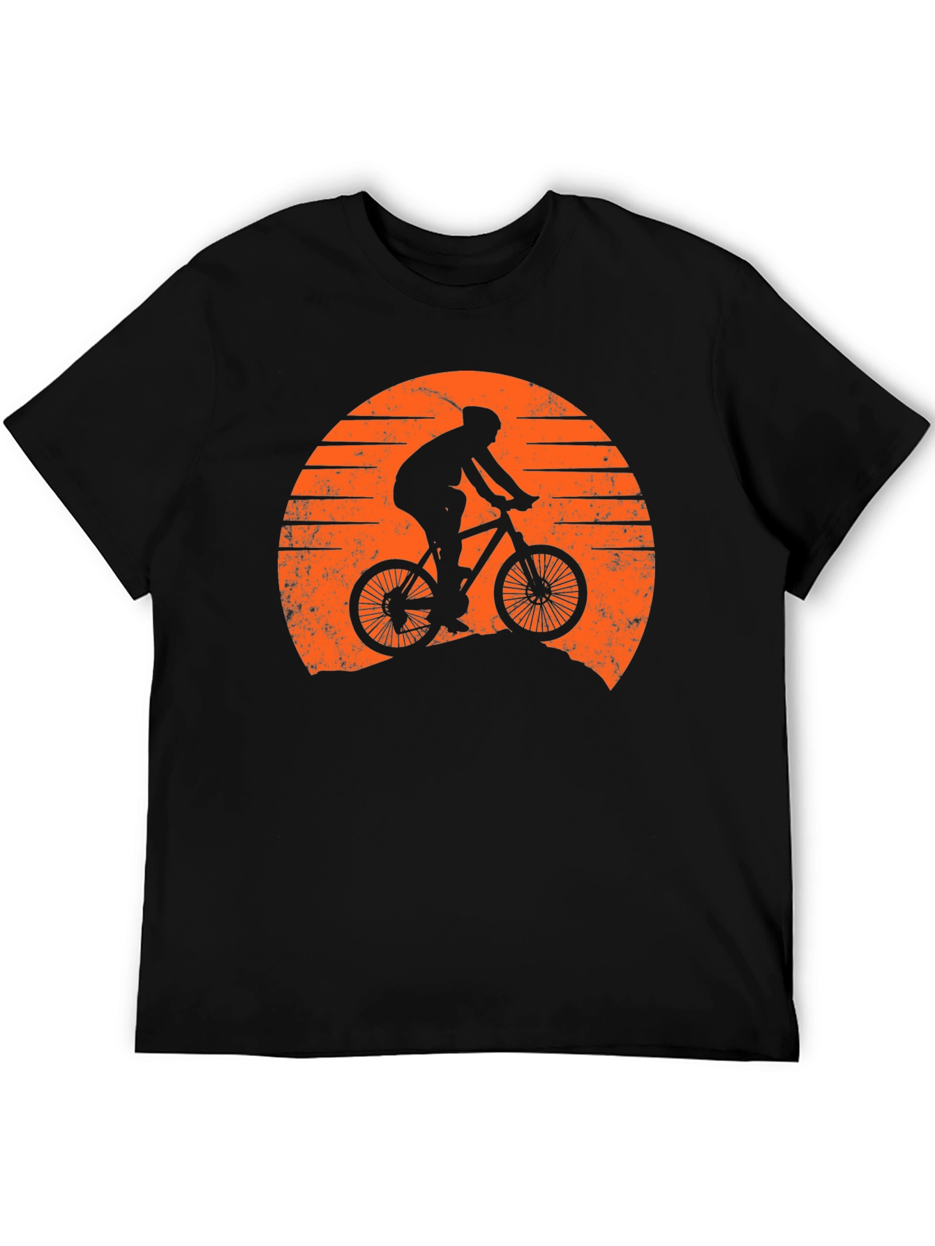 Mountain Biker Sunset Graphic Tee