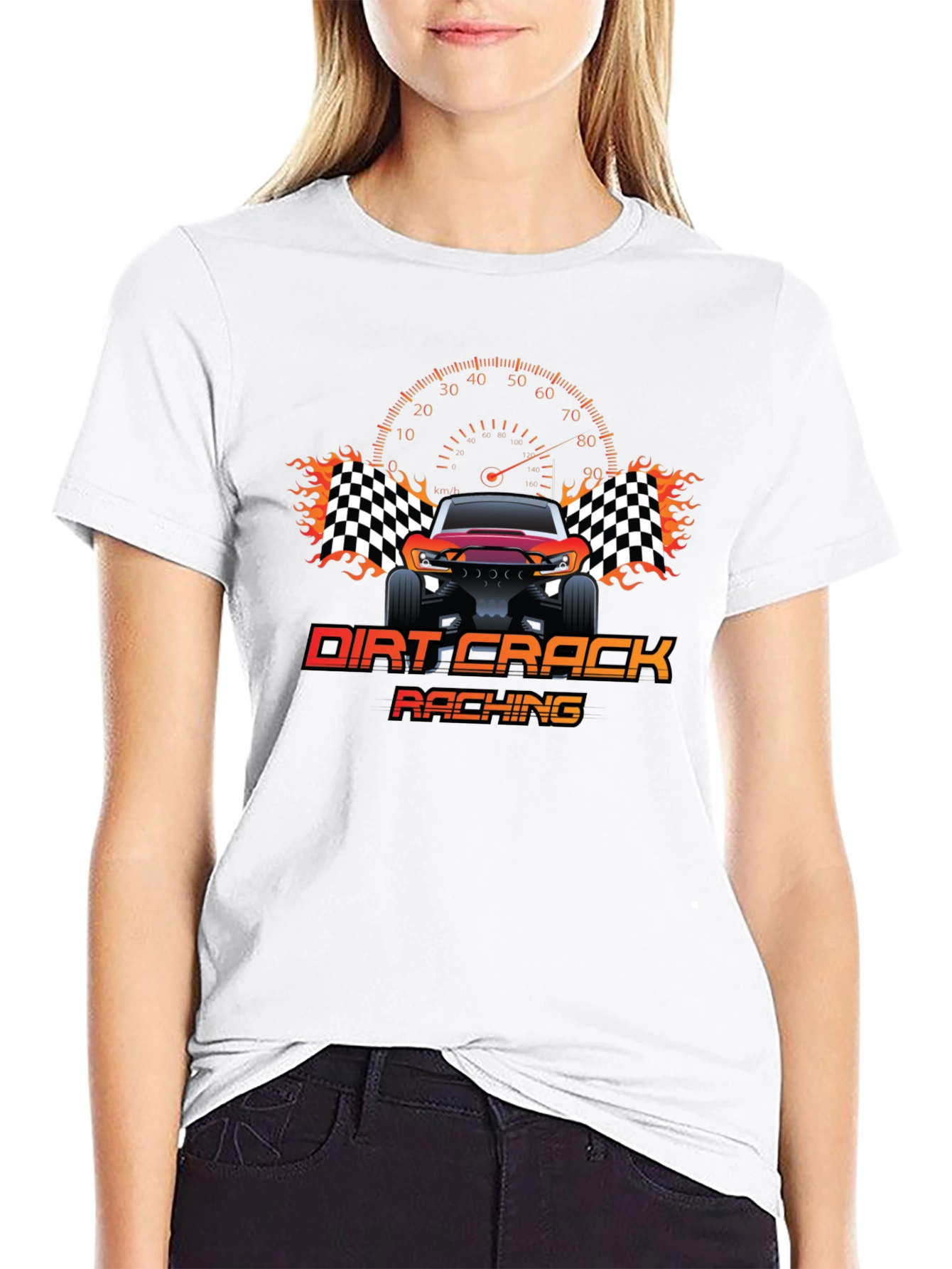 Dirt Crack Racing Graphic Tee - Car Enthusiast