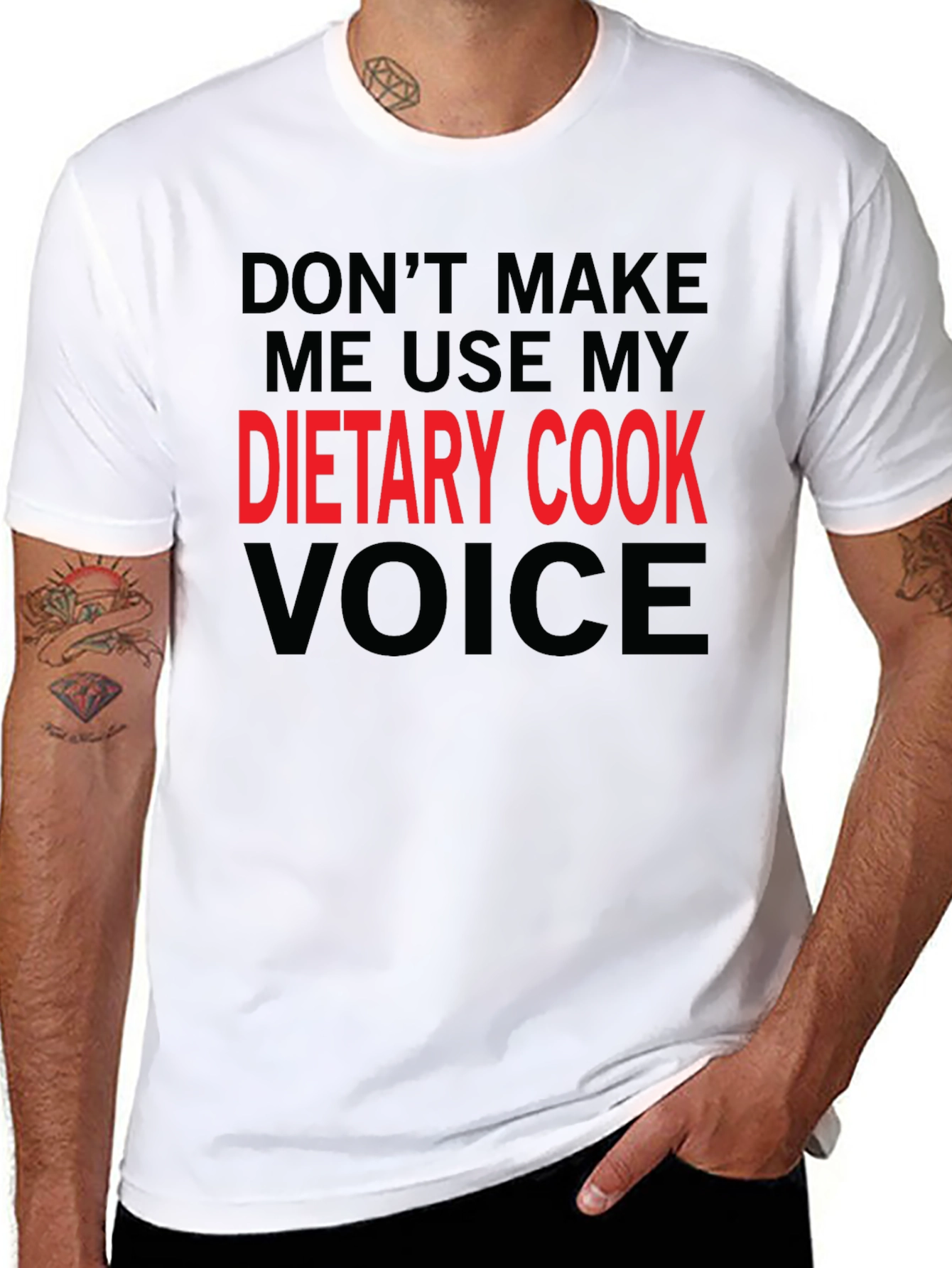 Dietary Cook Voice T-Shirt Funny Cook Gift Tee