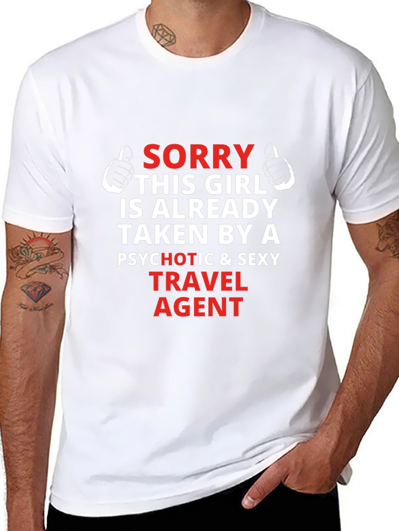 Travel Agent Graphic T-Shirt - Sorry Girl Taken