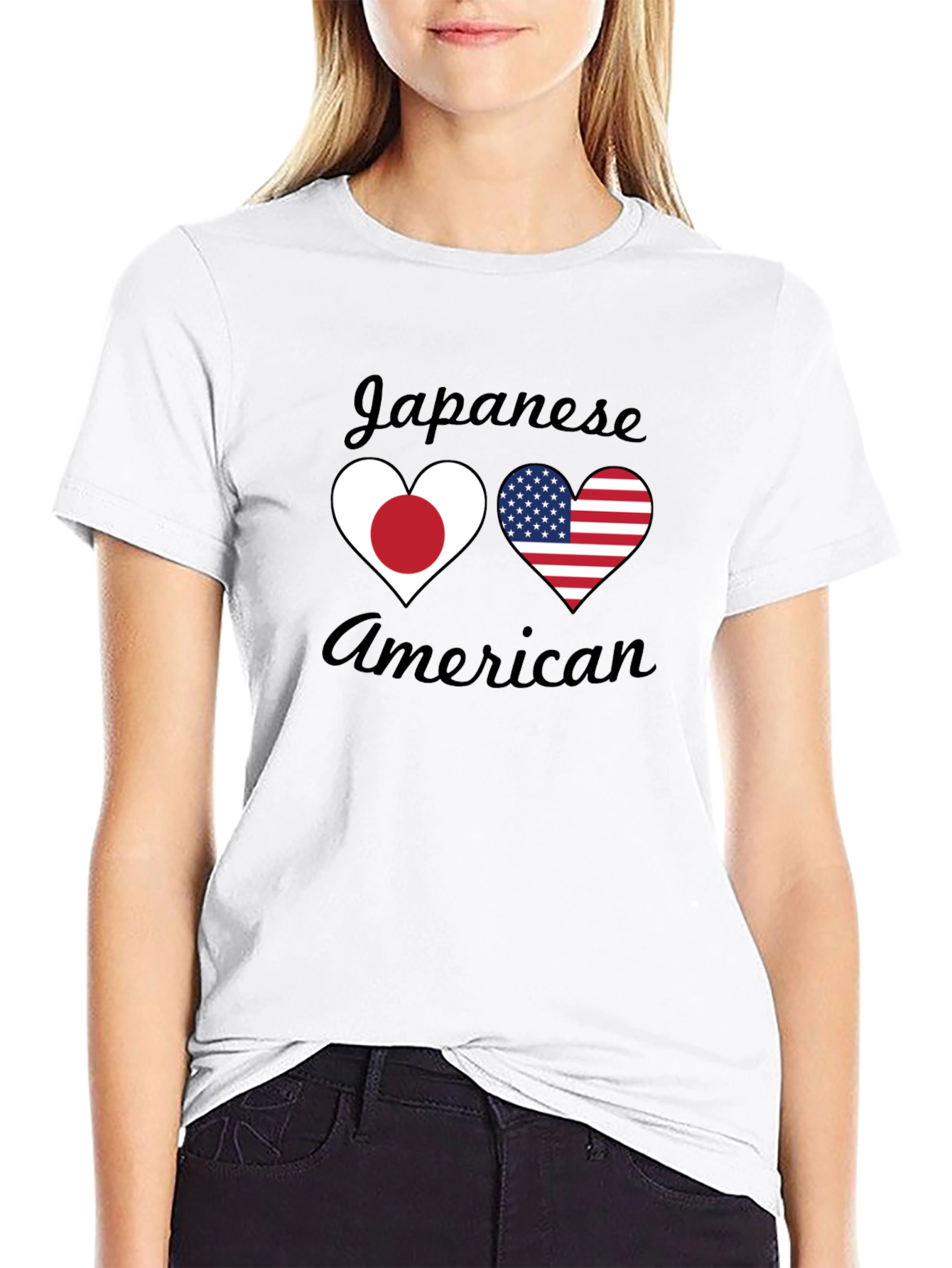 Japanese American Heart Flag T-Shirt