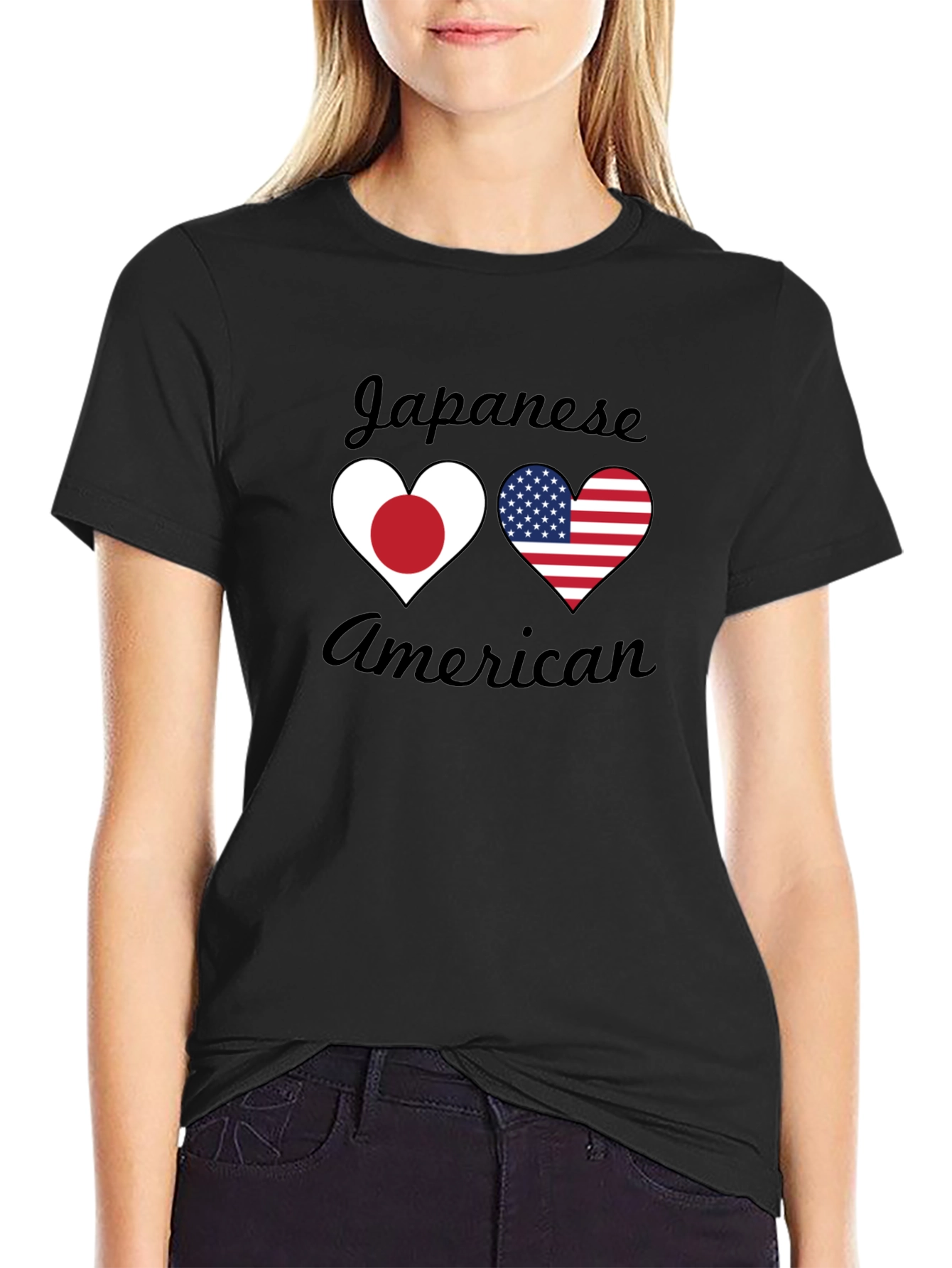 Japanese American Heart Flag T-Shirt
