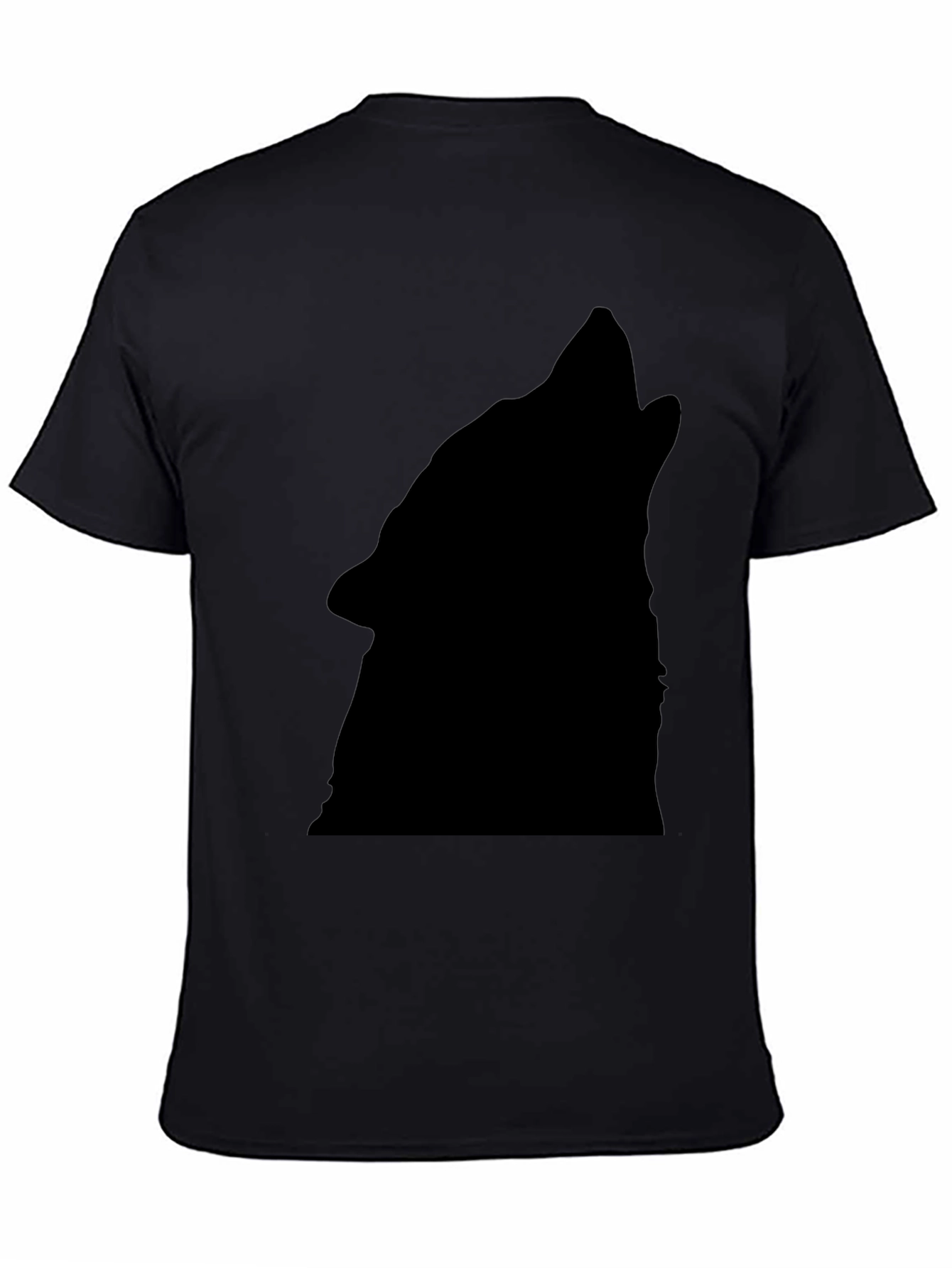 Black Wolf Silhouette T-Shirt