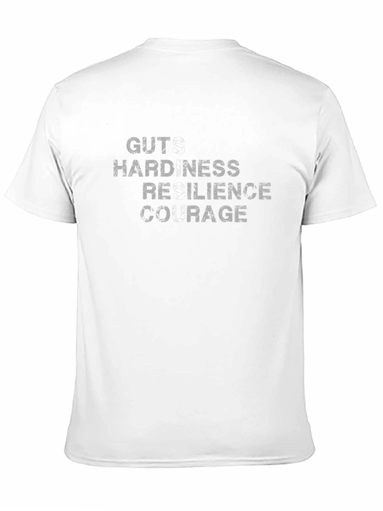 Guts Hardiness Resilience Courage Black Tee