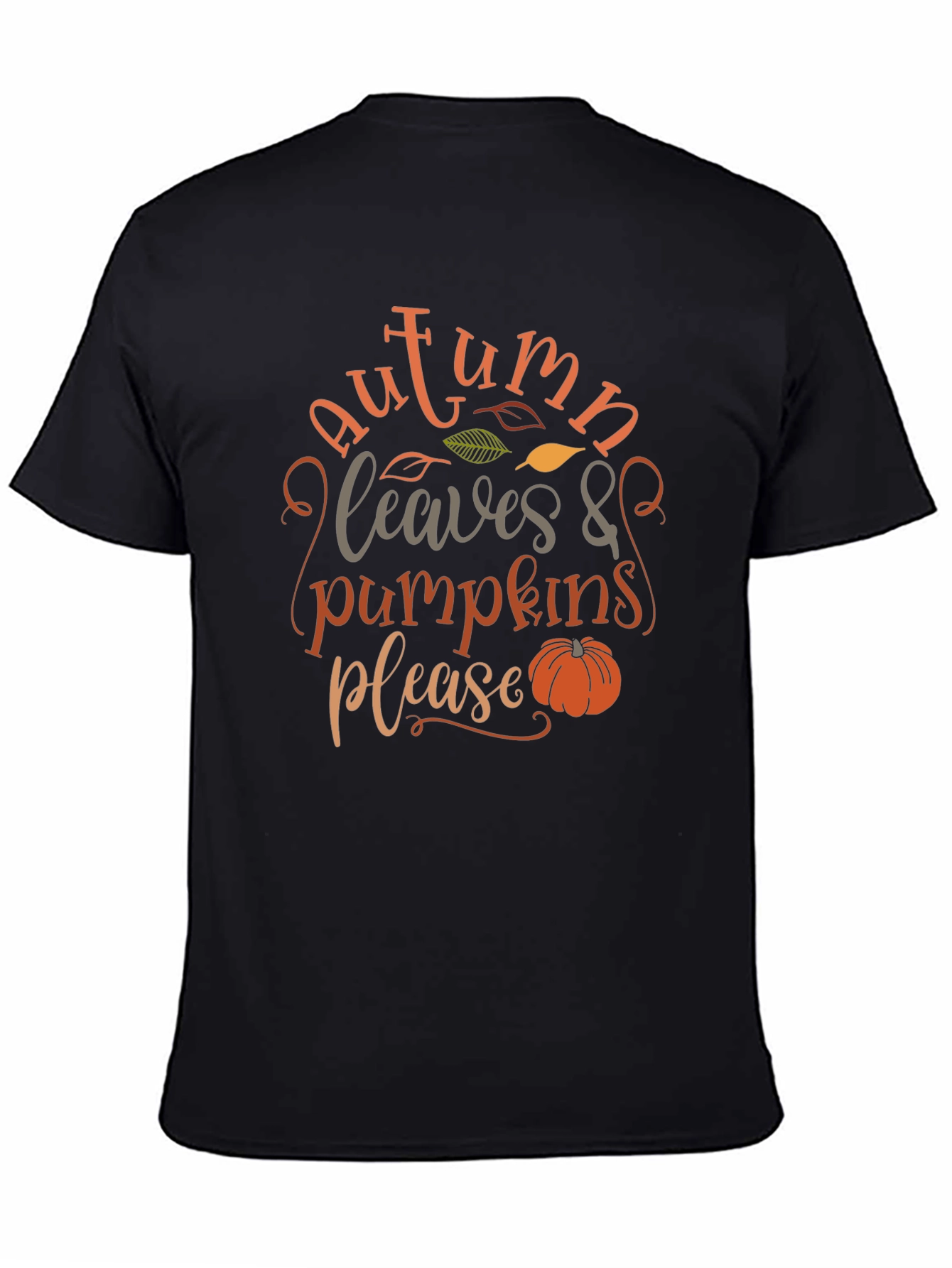 Autumn Leaves & Pumpkins Please - Graphic T-Shirt