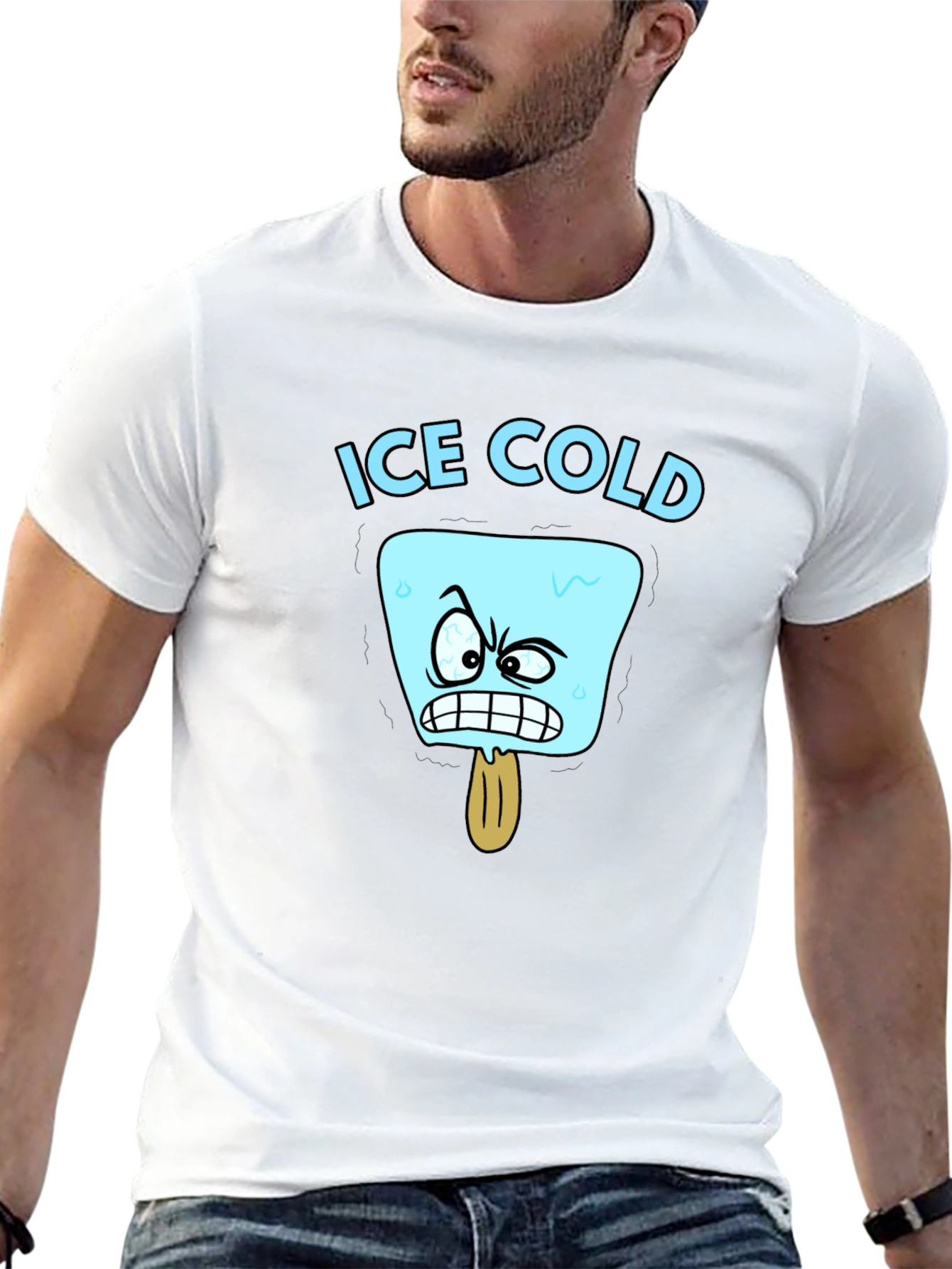 Ice Cold Cartoon Graphic T-Shirt