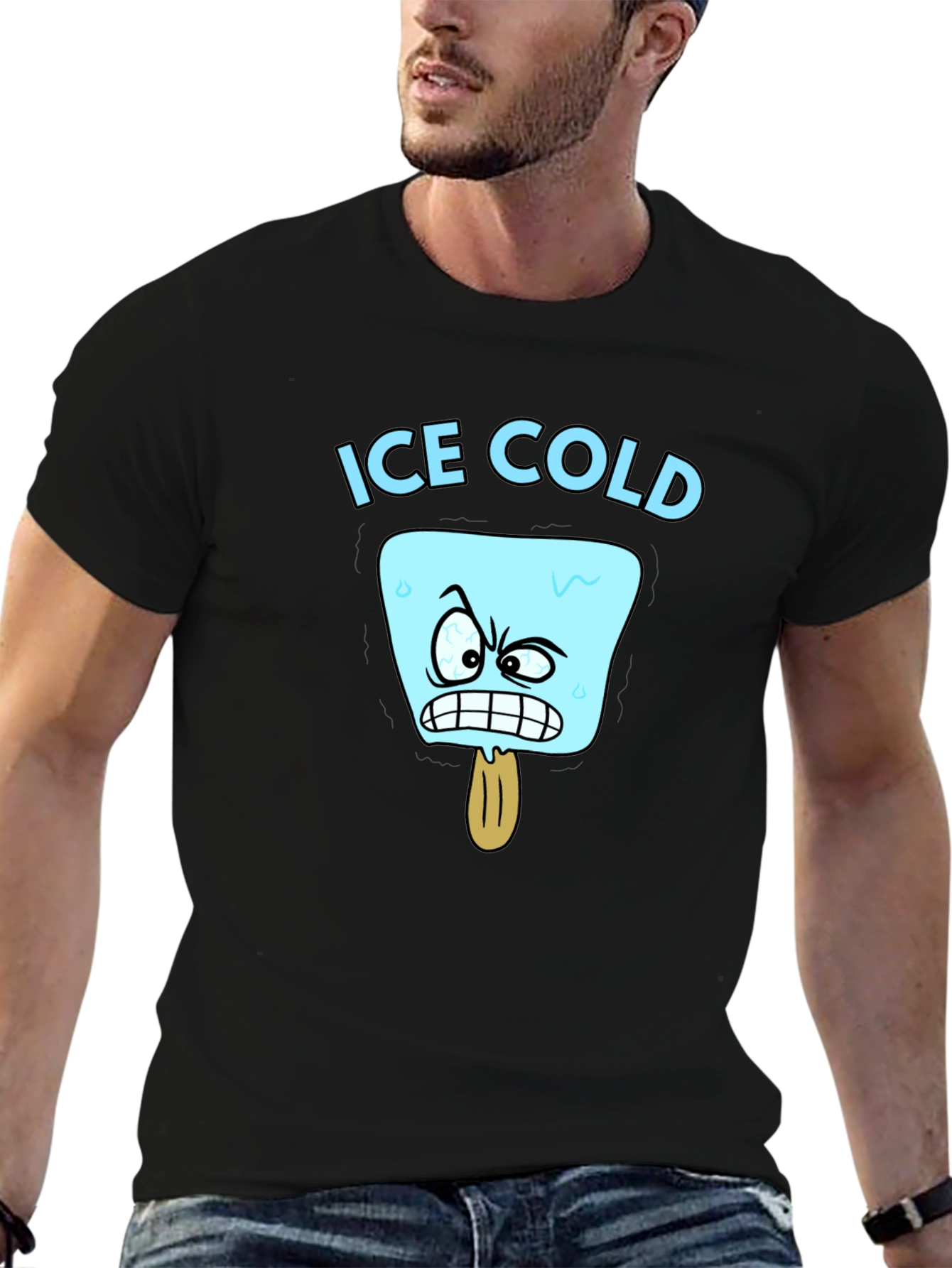 Ice Cold Cartoon Graphic T-Shirt