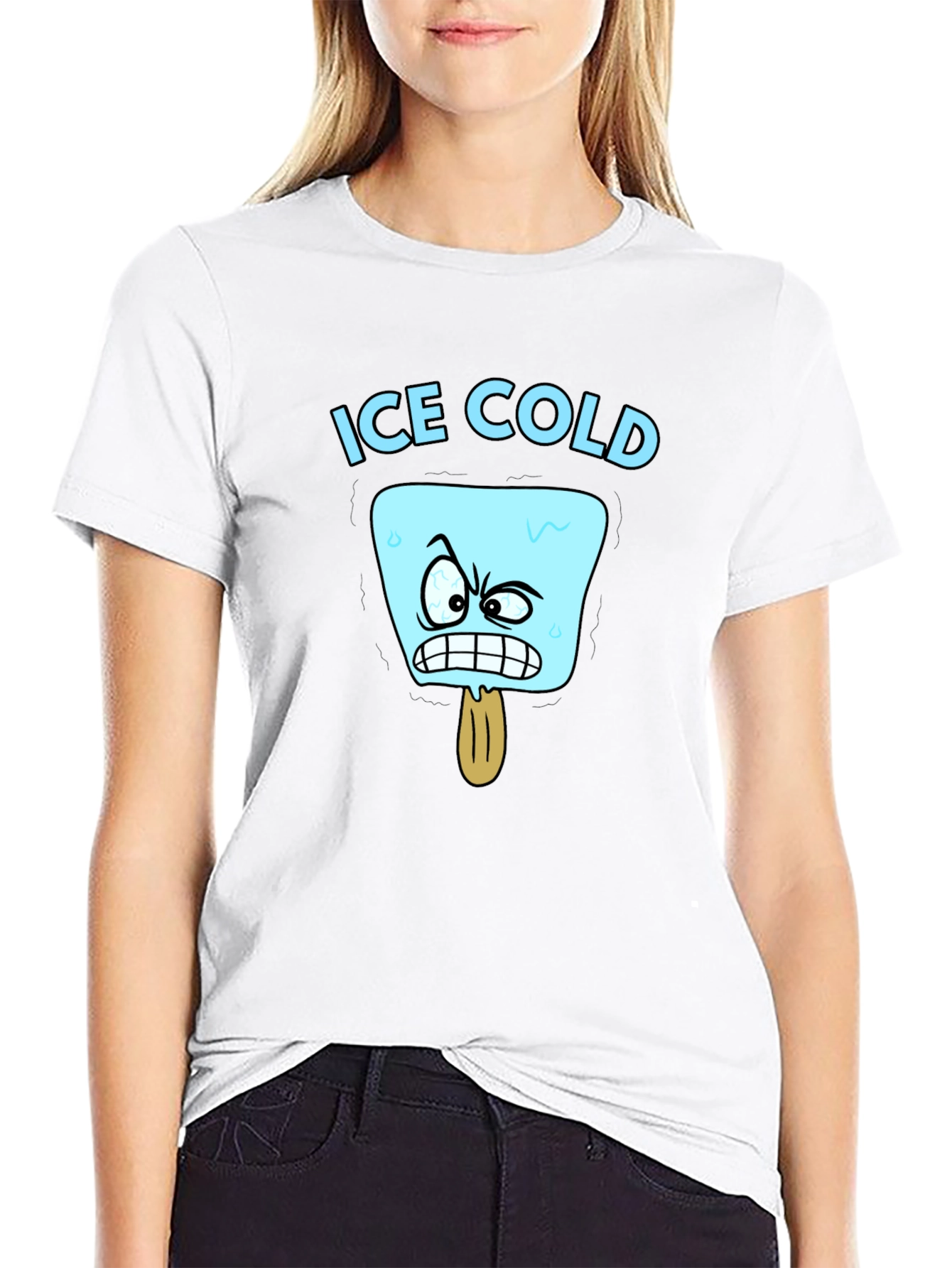 Ice Cold Cartoon Graphic T-Shirt