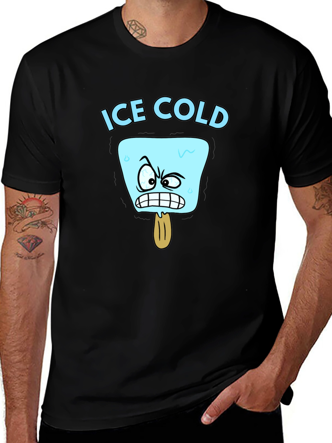 Ice Cold Cartoon Graphic T-Shirt