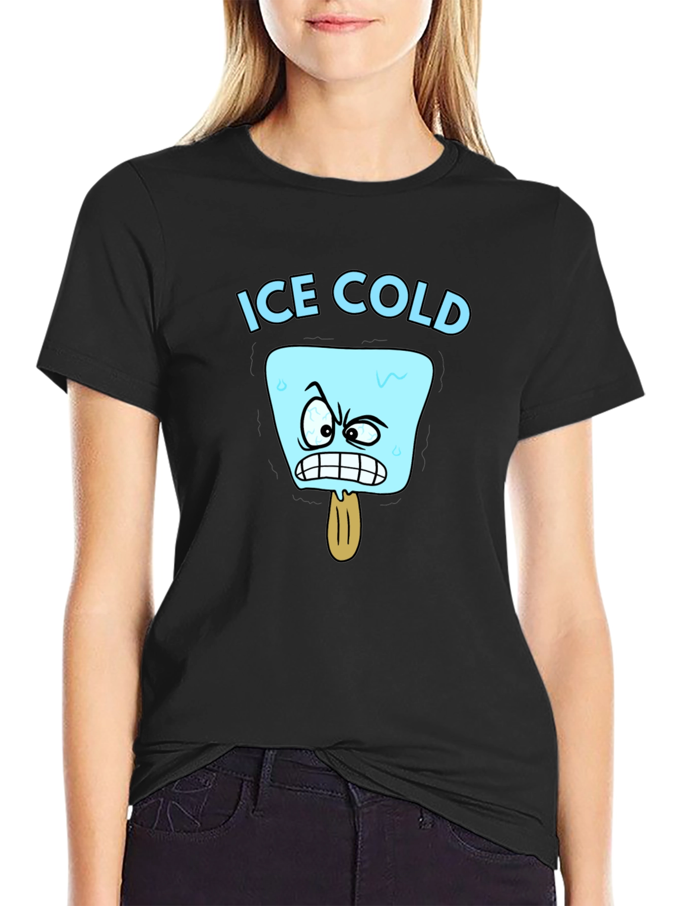 Ice Cold Cartoon Graphic T-Shirt