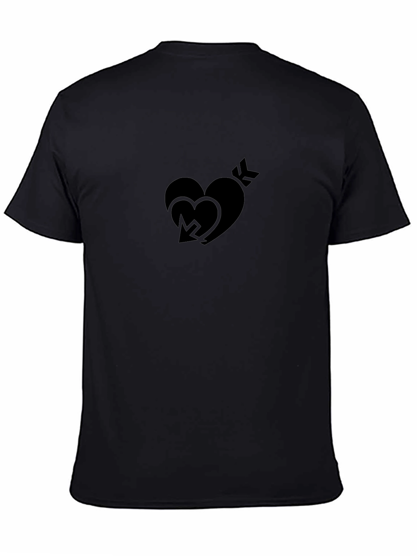 Heart & Arrow Graphic Tee - Black