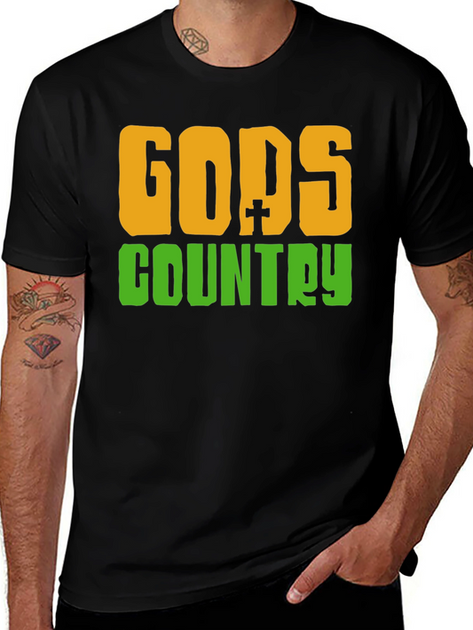 Gods Country Black T-Shirt
