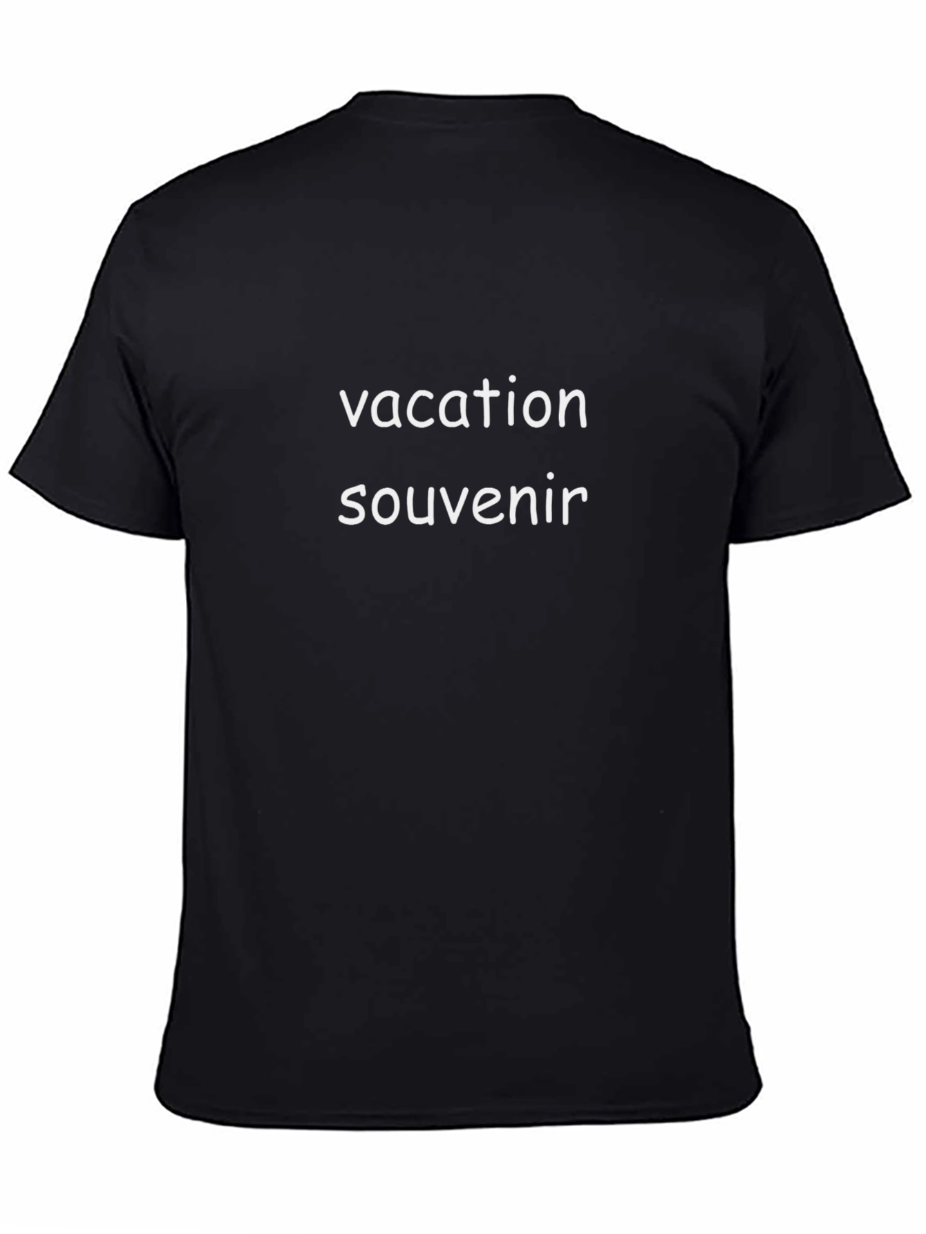 Vacation Souvenir Black T-Shirt