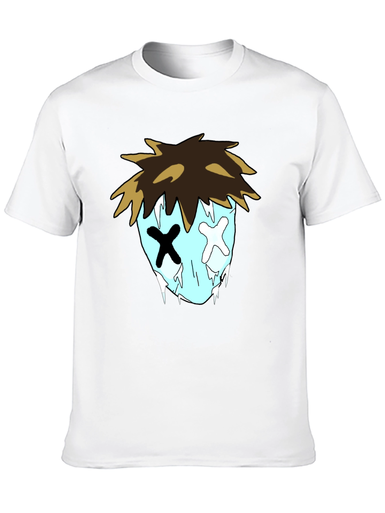 Cartoon Graphic Black T-Shirt for Men