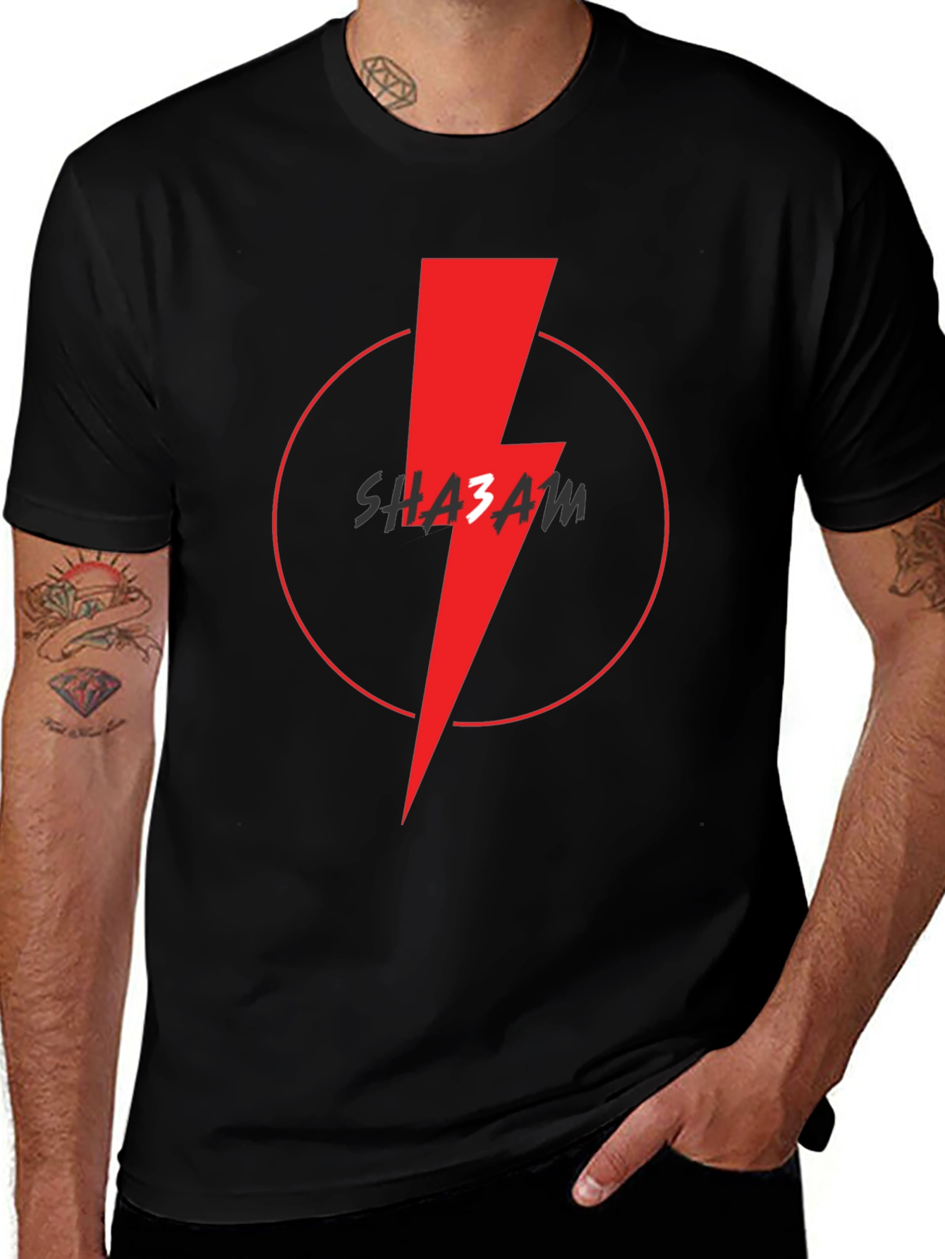 SHAZAM Lightning Bolt Graphic T-Shirt