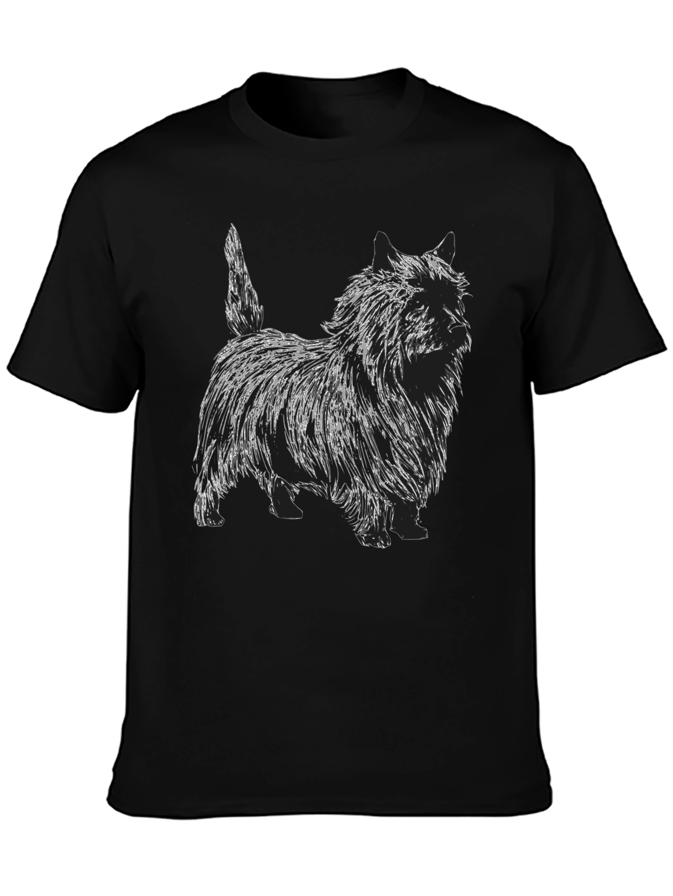 Dog Sketch Graphic T-Shirt - Unisex