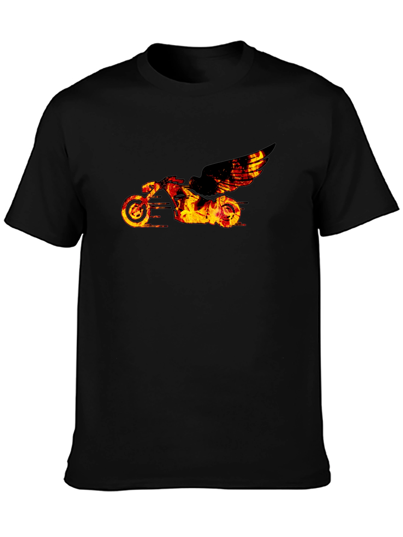 Fiery Motorcycle Graphic Tee