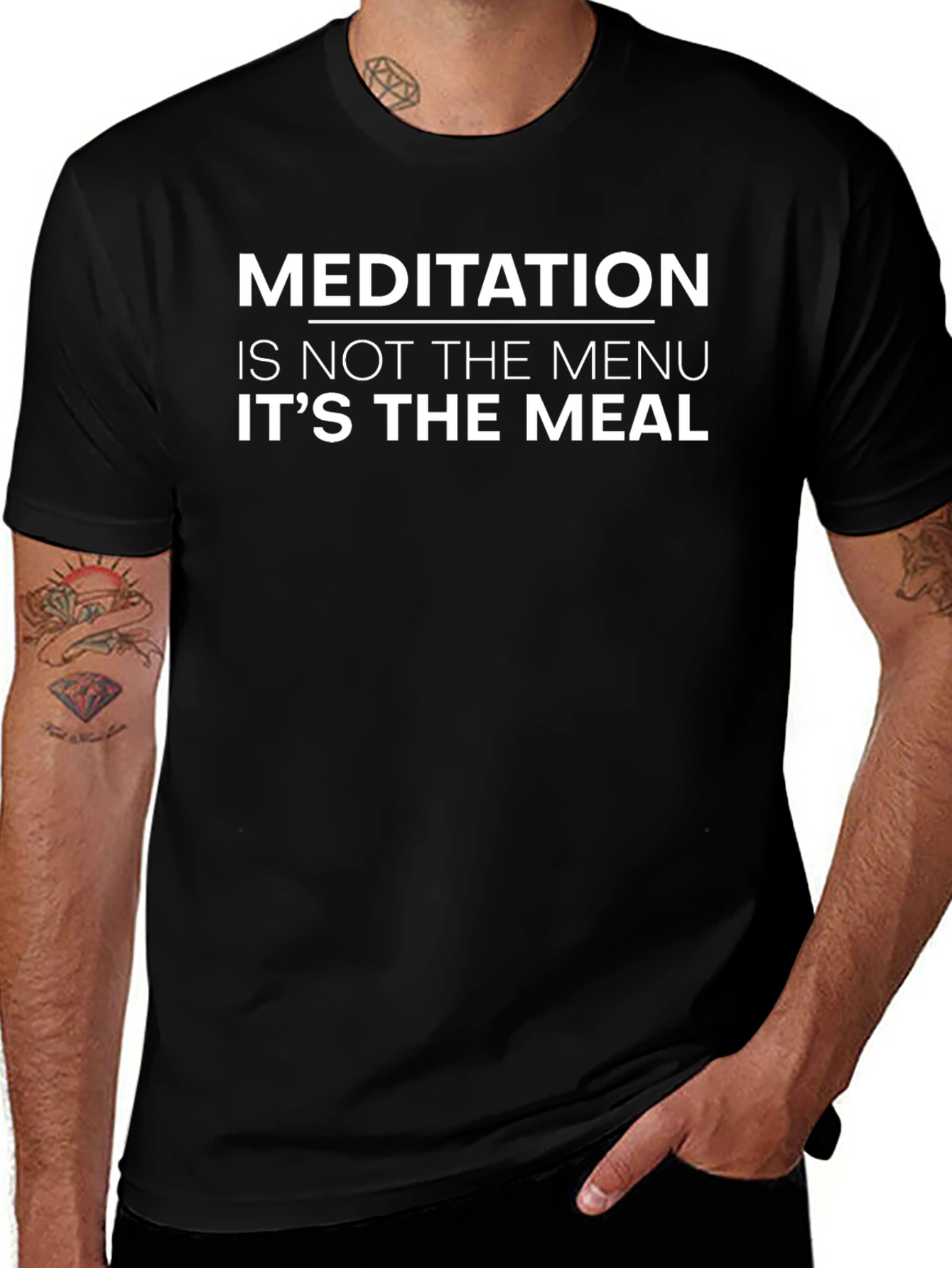 Meditation is the Meal Graphic T-Shirt