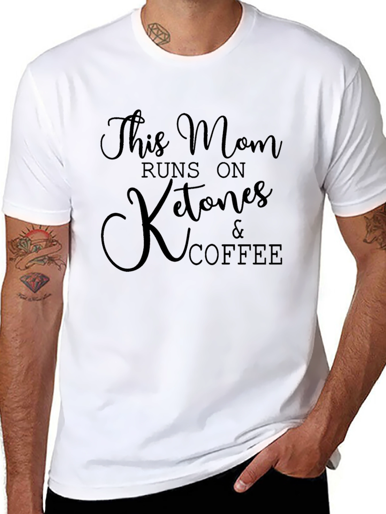 This Mom Runs on Ketones & Coffee T-Shirt