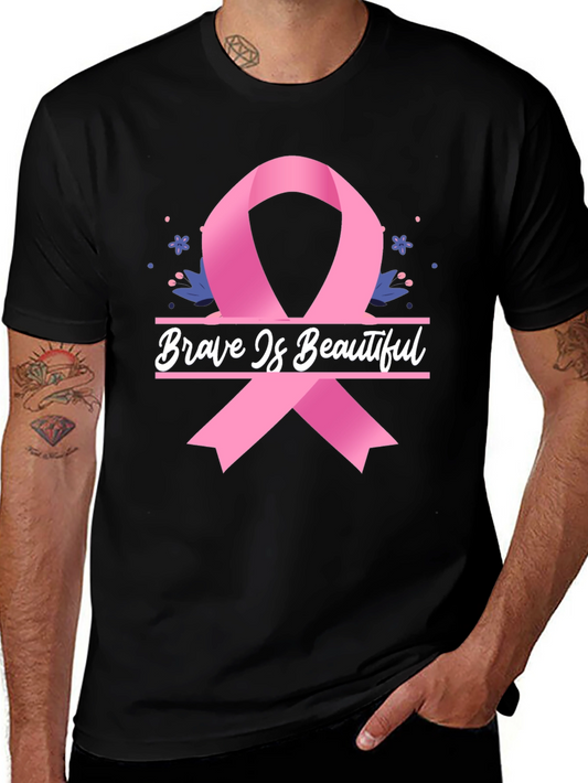 Brave is Beautiful Breast Cancer Awareness Tee