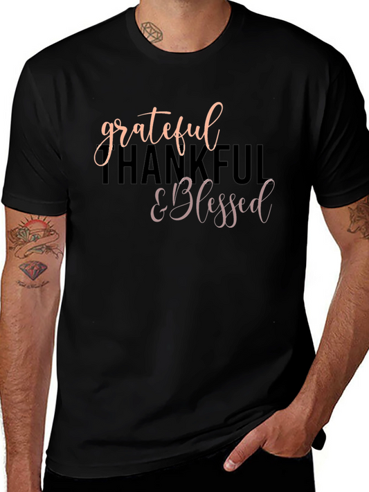Grateful Thankful & Blessed T-Shirt
