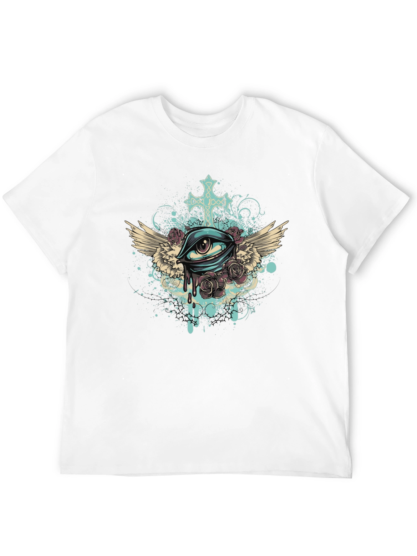 Eye with Wings Graphic Tee - Unique Print