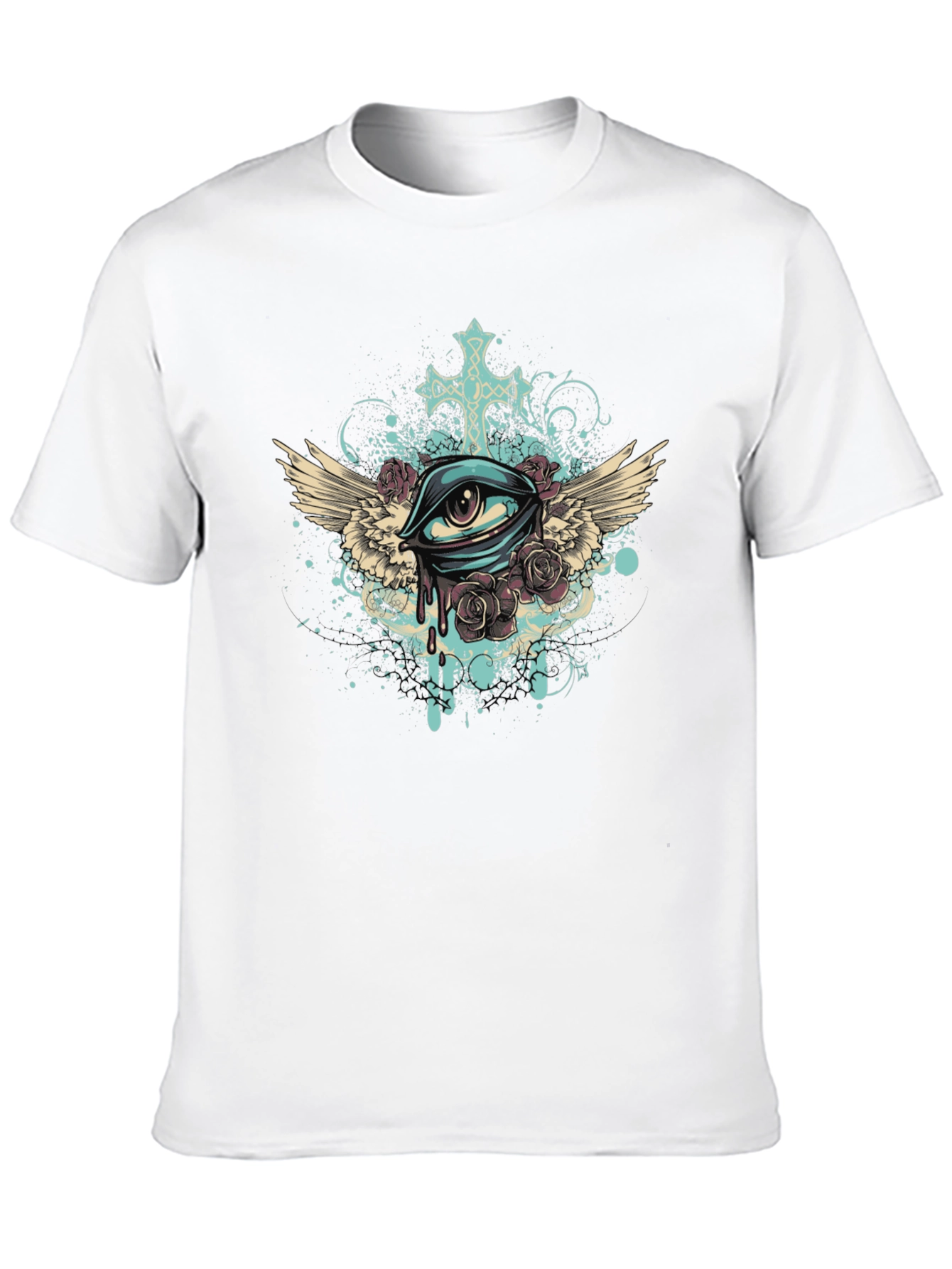 Eye with Wings Graphic Tee - Unique Print