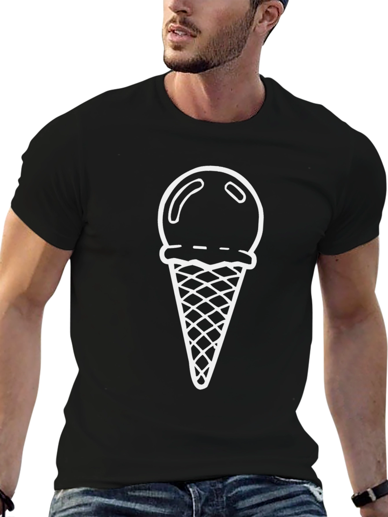 Ice Cream Cone Graphic T-Shirt