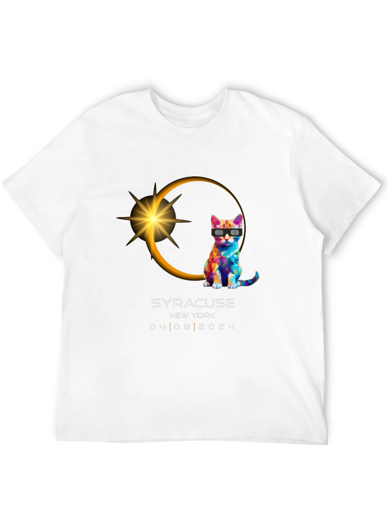 Syracuse Eclipse Cat T-Shirt - April 8 2024