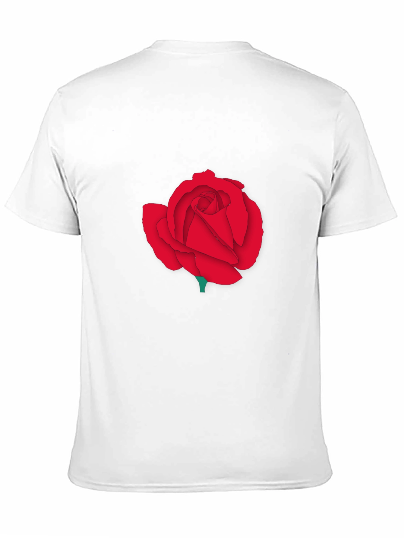 Red Rose Graphic Tee - Classic Black T-Shirt
