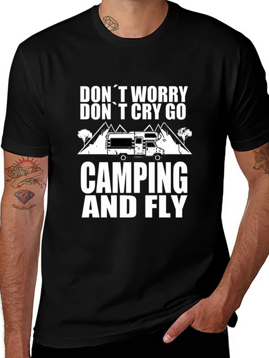 Camping & Fly T-Shirt: Worry-Free Outdoor Adventure