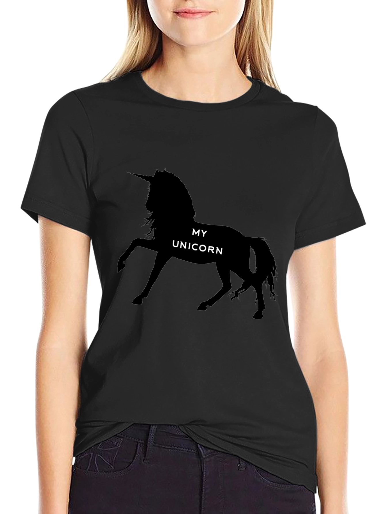 My Unicorn Black T-Shirt