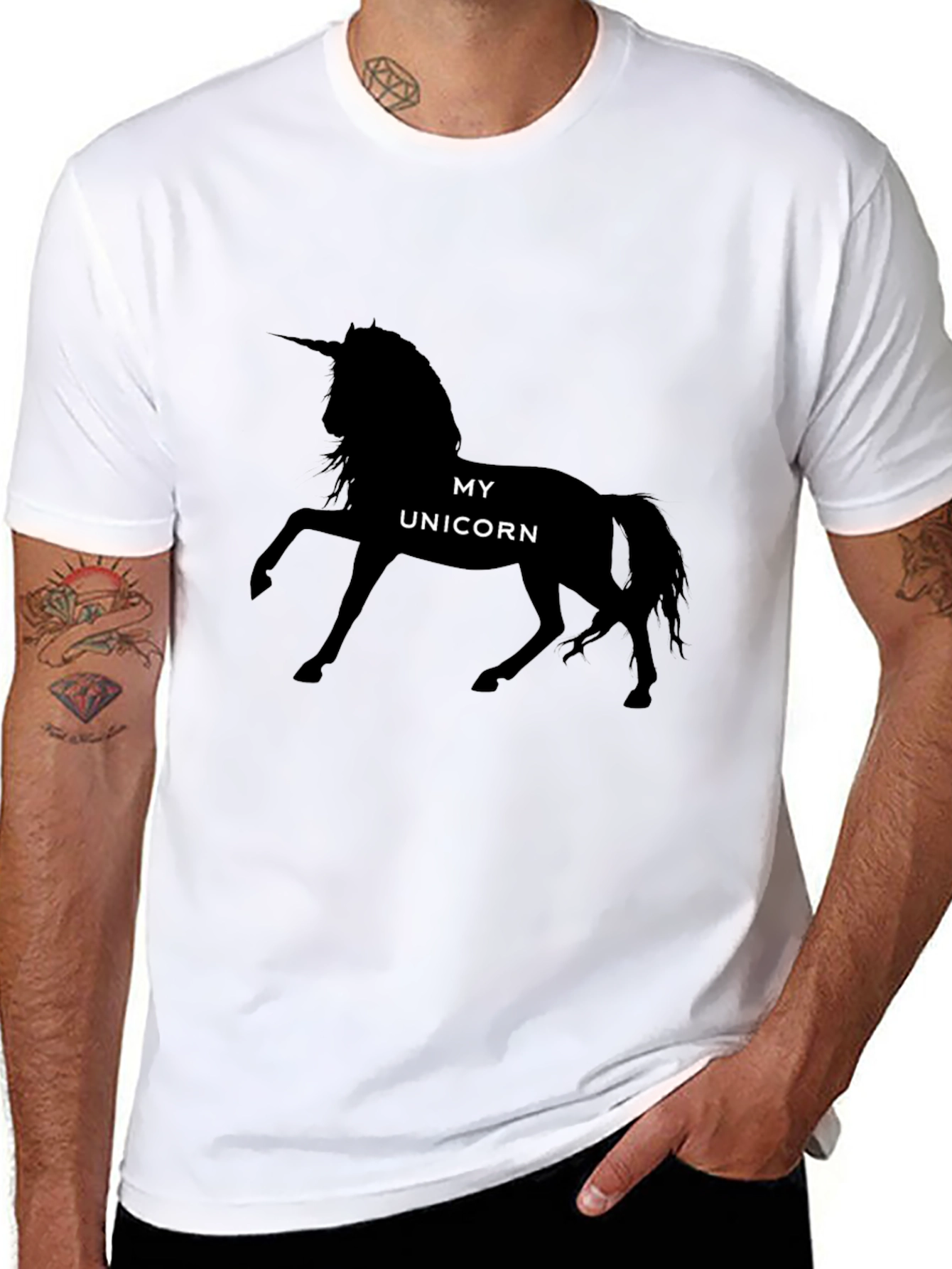 My Unicorn Black T-Shirt