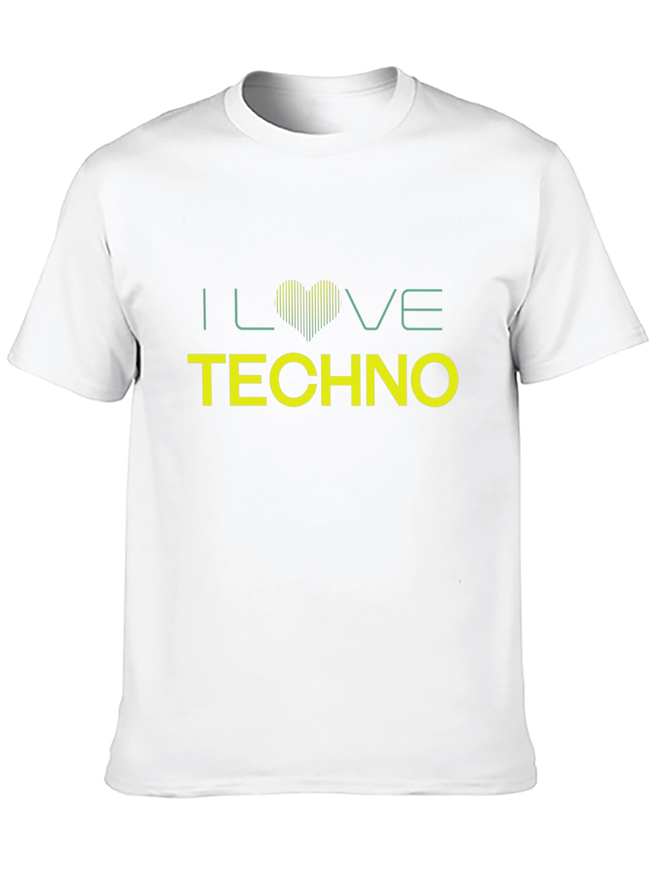 I Love Techno Black T-Shirt